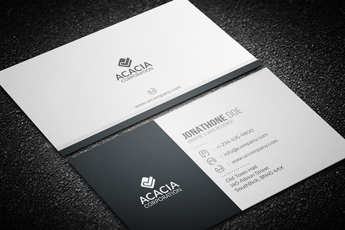 Creative and Simple Business Card, a Business Card Template by DesignGhar (Photo 1 of 6)
