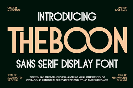 Theboon - Sans Serif Display Font