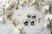 Ochid flowers Line art svg, an Object Graphic by Dervik Art Store (Thumbnail 7 of 9)
