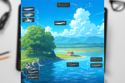 Warm Ghibli Style Procreate Brushes, a Brush Add-On by Disyukov (Thumbnail 6 of 6)