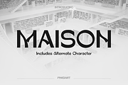 Maison, a Font by Pinisi ART (Thumbnail 1 of 10)