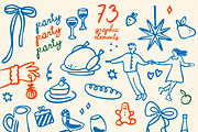 Winter party | Handwritten font, a Handwritten Font by JuliaVolkova (Thumbnail 8 of 10)