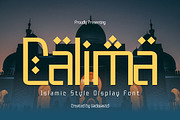 Calima – Islamic Style Display Font, a Script Font by Vadovastd (Thumbnail 1 of 7)