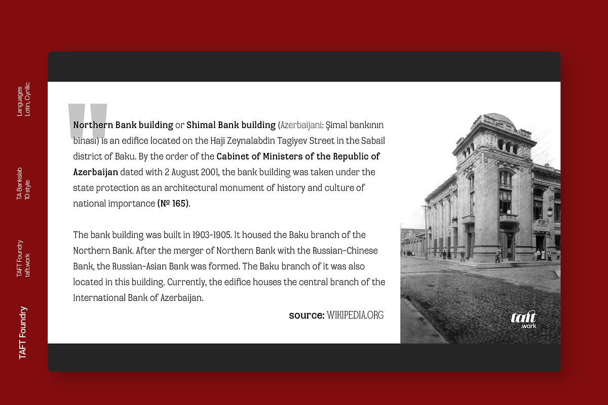 TA Bankslab Art Nouveau, a Slab Serif Font by TAFT Foundry (Photo 6 of 10)