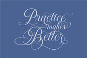 Khatija Calligraphy, a Script Font by Ridha-38.lineart (Thumbnail 14 of 15)