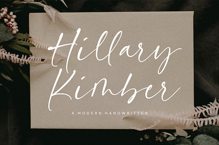 Hillary Kimber Handwritten Font, a Script Font by Balpirick Studio