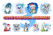 Set of cute cartoon characters_03, an Animal Illustration by KENO Mascots (Thumbnail 1 of 10)