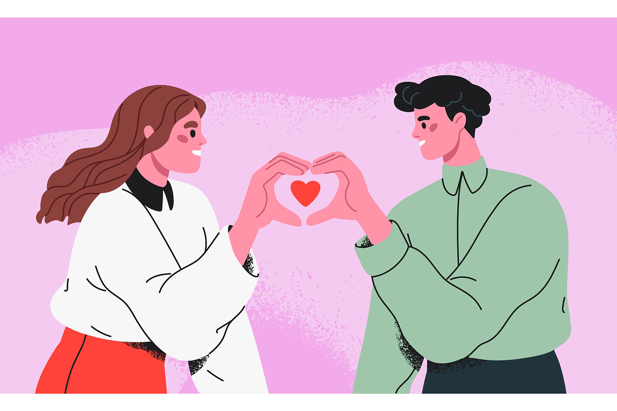 Love couple, romantic relationships, a Person Illustration by Good Studio (Photo 1 of 2)