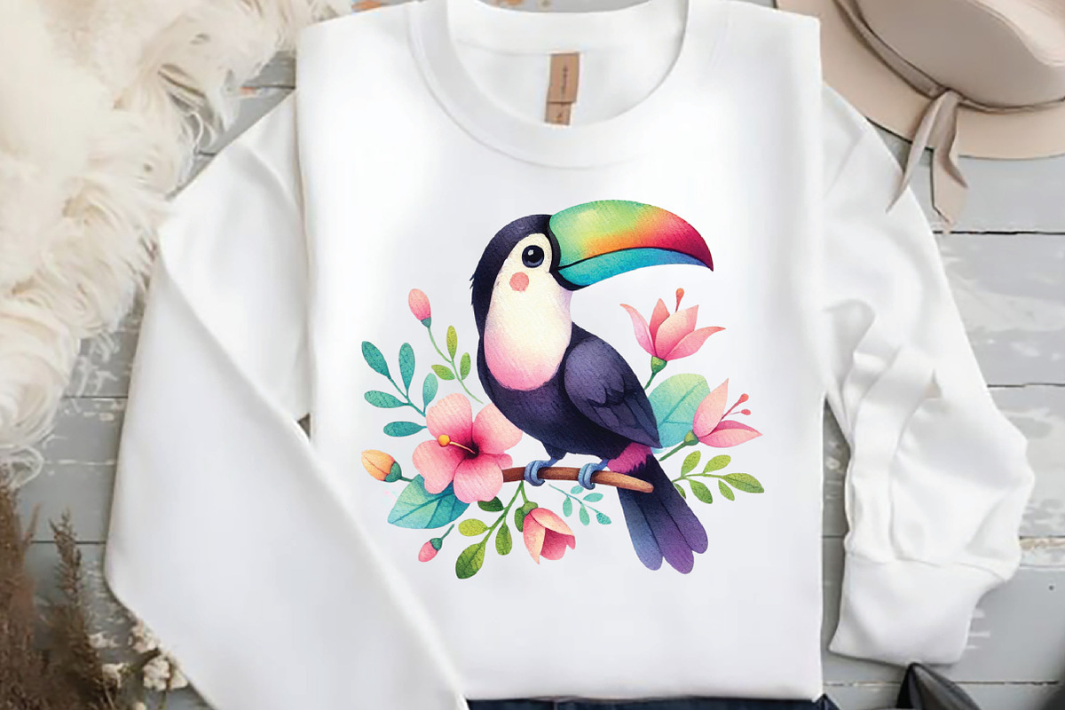 Watercolor Spring Birds Clipart, an Illustration by DreamCafeArt (Photo 5 of 5)