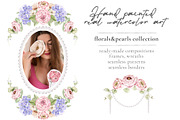 Fleur de Perle Watercolor Clipart, a Decorative Illustration by Eves_Aquadreams (Thumbnail 2 of 12)