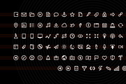 Lino Icon Set, an Outline Icon by Fine Goods (Thumbnail 1 of 3)