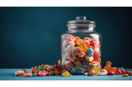 Numerous candies of various shades, a Food & Drink Photo by yanadjana