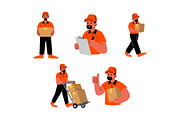 Character Courier Man Vol 1 Doodle, a Work Illustration by SLAB! Design (Thumbnail 2 of 3)