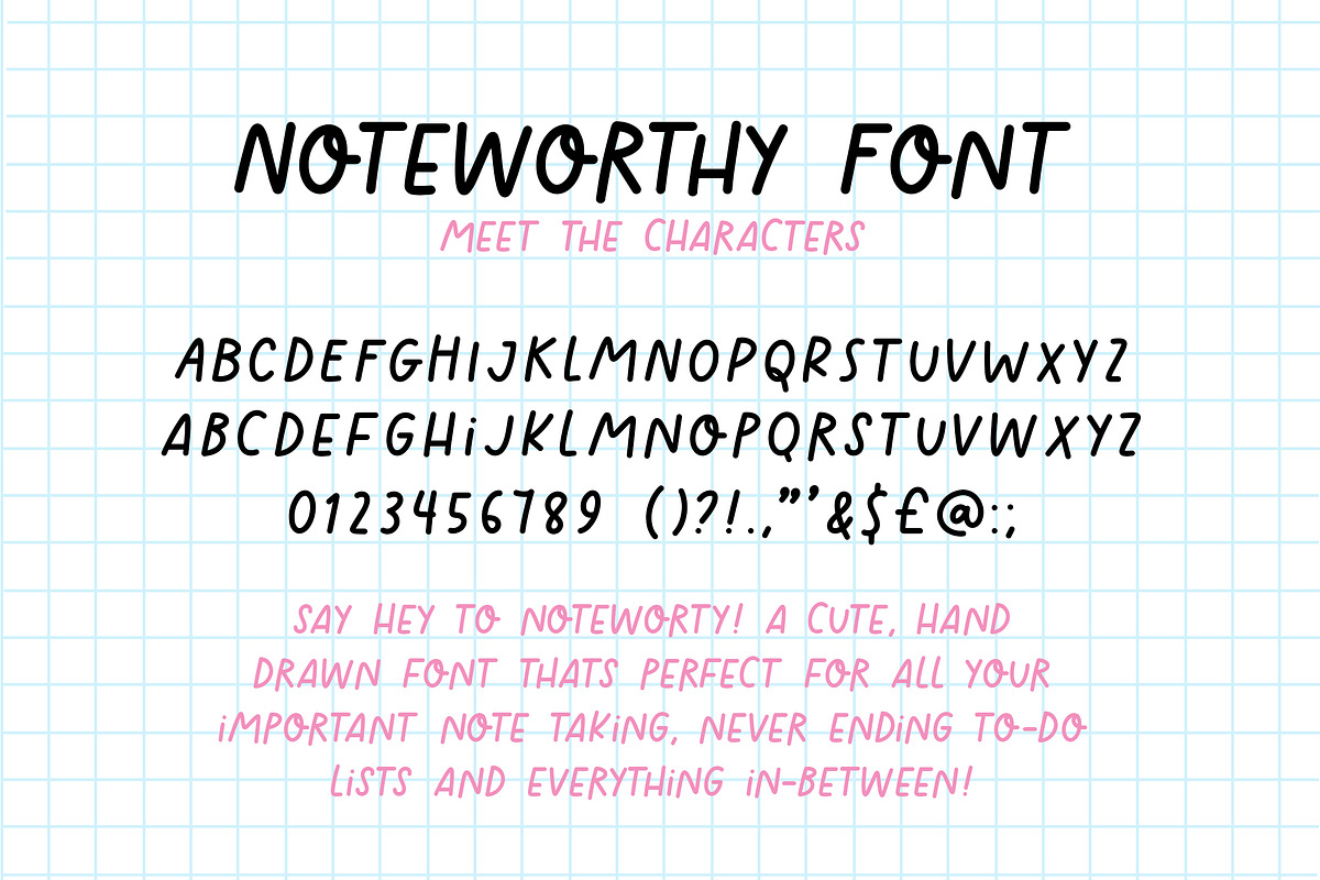 Noteworthy Font, a Font by Lollipop Hand Drawn (Photo 5 of 7)
