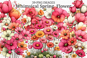 Whimsical Spring Flower Clipart, an Illustration by Craft Nest (Thumbnail 1 of 11)