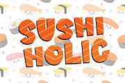 Sushi Moshi - Delicious Display Font, a Sans Serif Font by Dm Studio (Thumbnail 2 of 9)