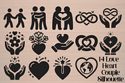 Flower Love Heart Silhouette, an Object Graphic by Gfx_Store (Thumbnail 15 of 15)