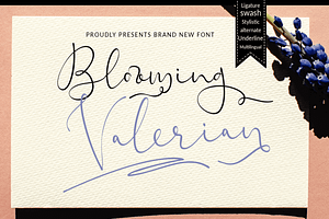 Blooming Valerian Font