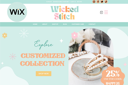 Wix Website Template, a Wix Template by AdvertFox