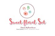 Sweet Floral Element DIY Pack   02, a Decorative Illustration by Ora (Thumbnail 2 of 6)