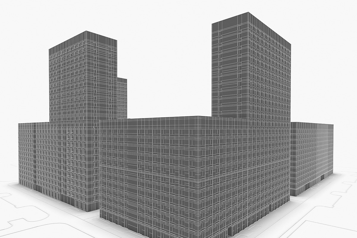 Residential Complex Buildings, an Architecture 3D Model by 3DNUTS (Photo 7 of 12)