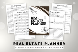 Real Estate Agent Planner Printable