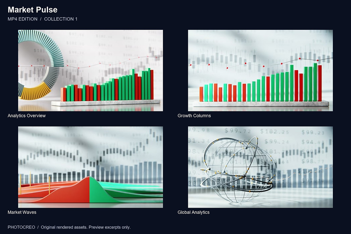 Market Pulse - 12 4K Loops, a Background Graphic by Photocreo Michal Bednarek (Photo 2 of 6)