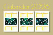 Modern Minimal Calendar 2026 Design, a Stationery Template by MightyDesign (Thumbnail 2 of 5)