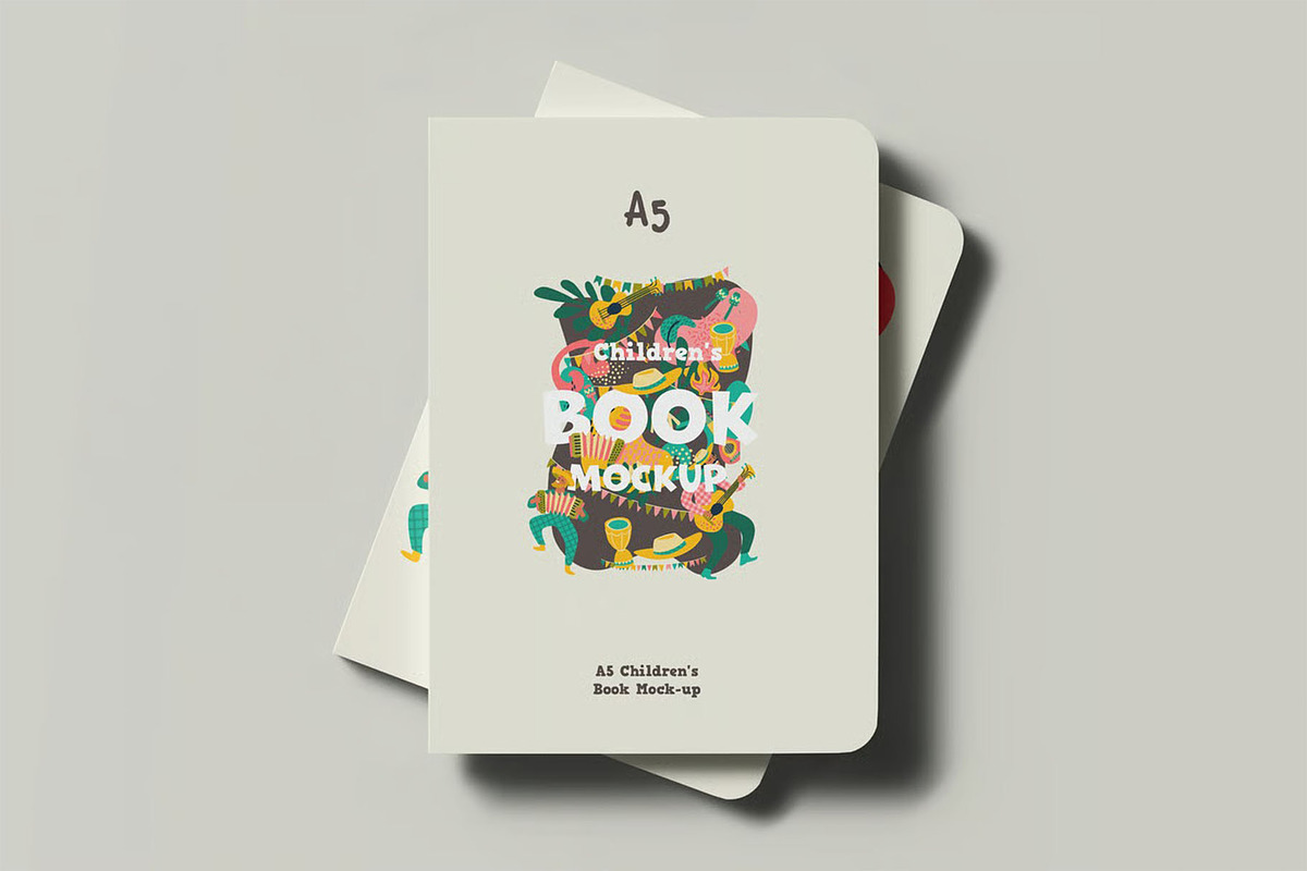 A5 Childrens Book Mock-up, a Product Mockup by zippypixelstudio (Photo 8 of 10)