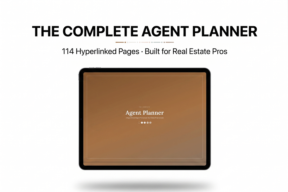 Real Estate Agent GoodNotes Planner, a Books & Magazine Mockup by Modernastic - Canva (Photo 1 of 3)