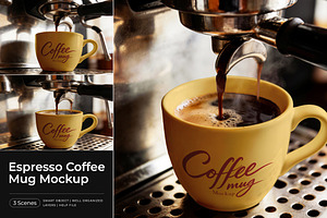 Espresso Coffee Mug Mockup, a Product Mockup by Pitchlook.Studio