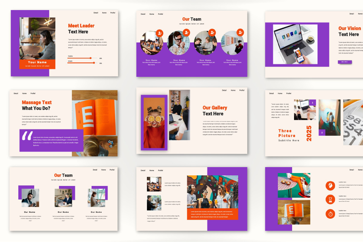 Citypop Creative Google Slide, a Presentation Template by Overcloud (Photo 3 of 4)