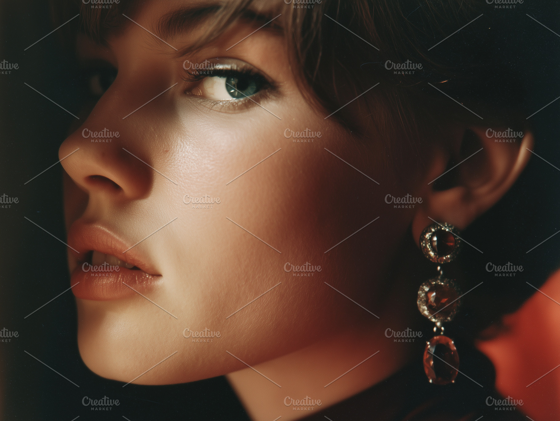 60s Style Red Drop Earrings Fashion, a Beauty & Fashion Photo by k.tay