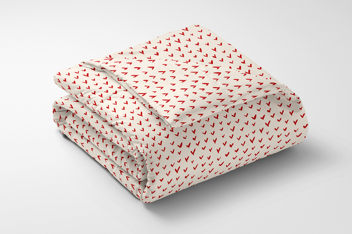 Subtle Red Hearts, a Texture Graphic by MalyskaStudio (Photo 6 of 6)
