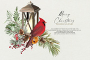 Christmas holiday clipart, a Seasonal Illustration by Vasmila (Thumbnail 5 of 12)
