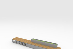 3D Model Bench Park 11