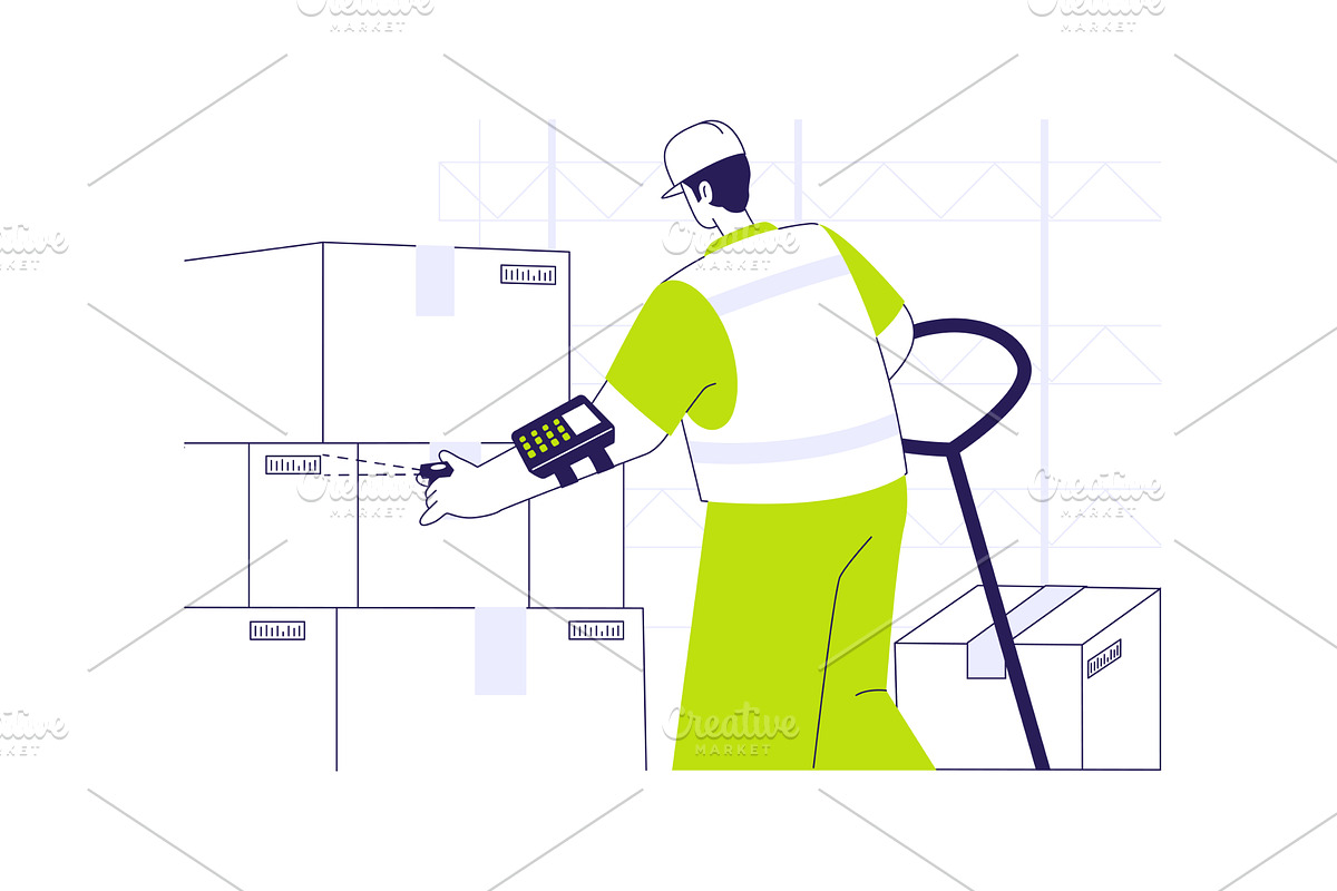 Ring scanner abstract concept vector, a Finance Illustration by Visual Generation