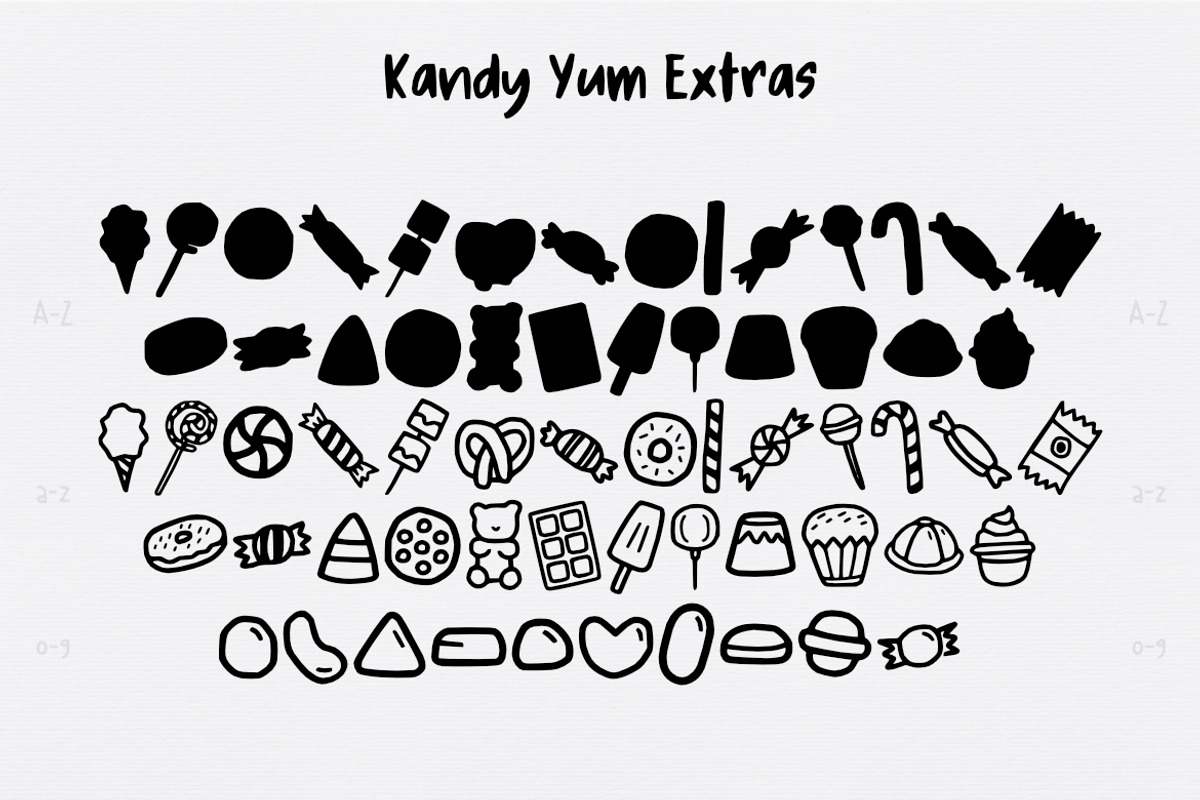 Kandy Yum Font preview 3