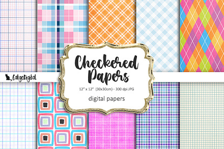 Checkered Papers Printable Patterns