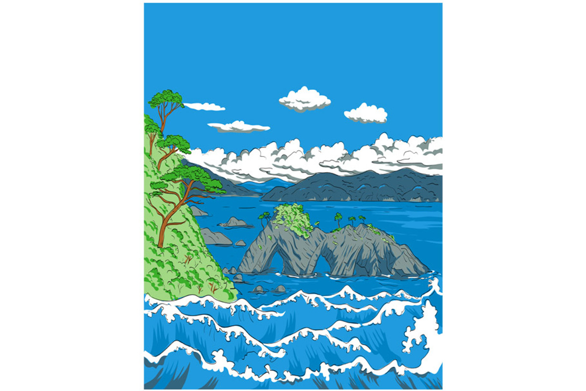 Sanriku Fukko National Park WPA Art, an Illustration by patrimonio (Photo 1 of 3)