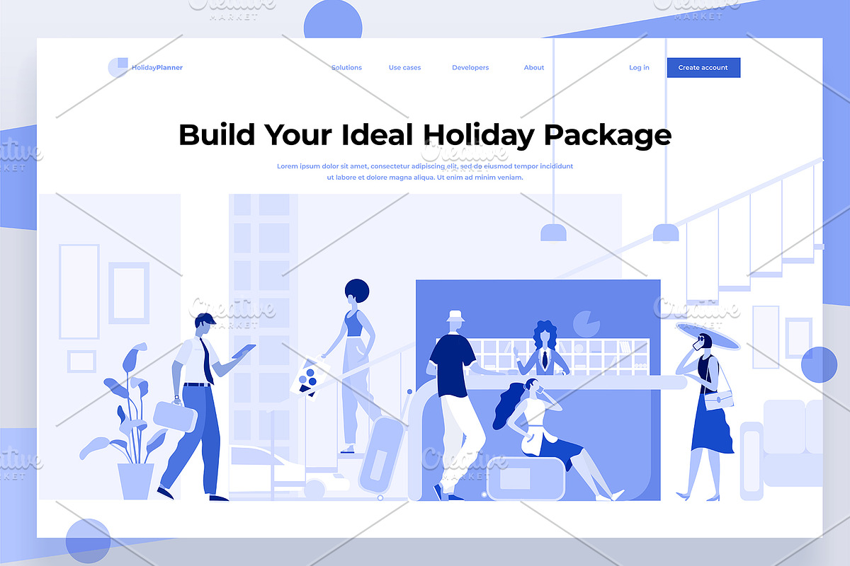 Web Illustration Pack, an iPhone Mockup by Formfrom (Photo 4 of 14)