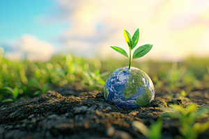Nurturing the planet with new growth, a Photo by Iftikhar Alam
