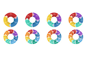 Circle diagram infographic templates, a Finance Illustration by winwin.art