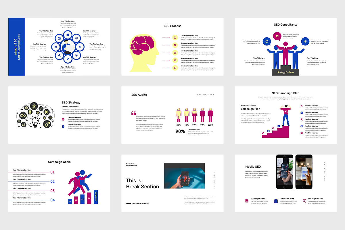 Kigio : SEO Proposal Google Slides, a Presentation Template by Punkl Camp (Photo 3 of 9)