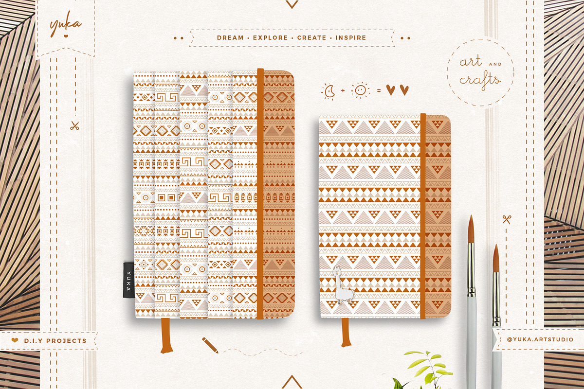 Aztec Pattern • • BUNDLE, a Pattern Graphic by Yuka Baby (Photo 2 of 9)