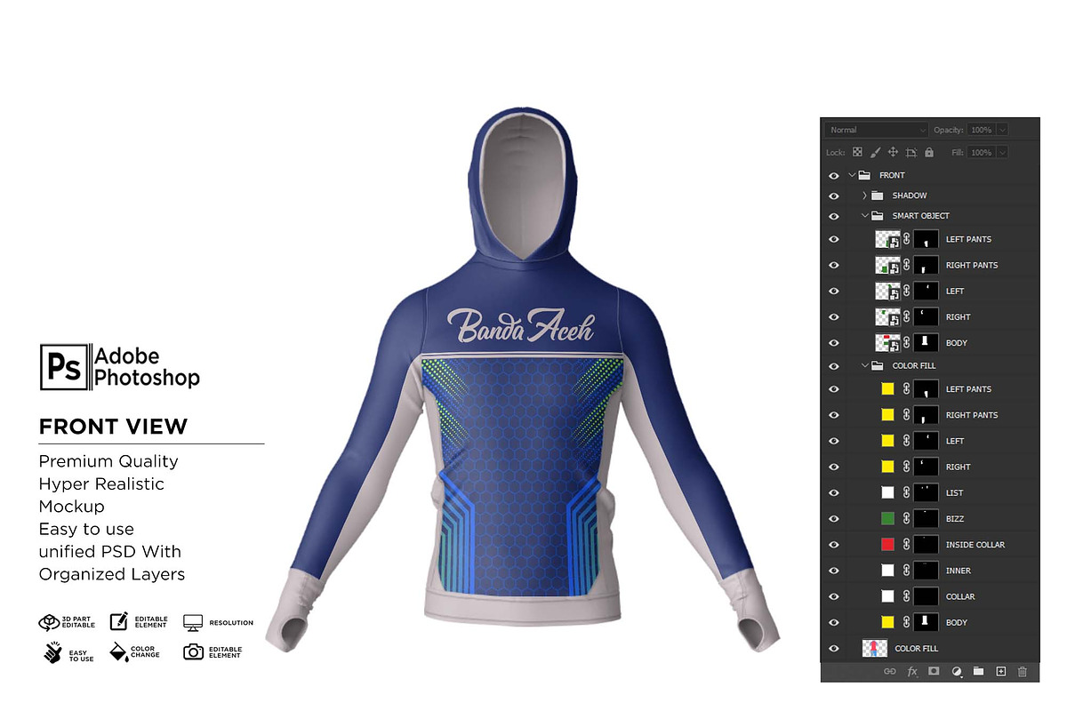 High Running Jersey Hood Mockup, a Shirt Mockup by Nanggroe Scripting (Photo 6 of 9)