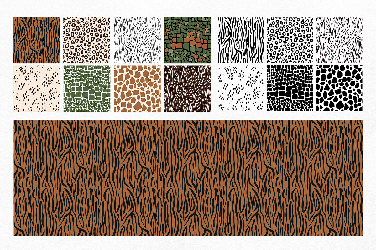 Safari Animal Print Patterns, a Pattern Graphic by Pattern + watercolor (Photo 7 of 8)