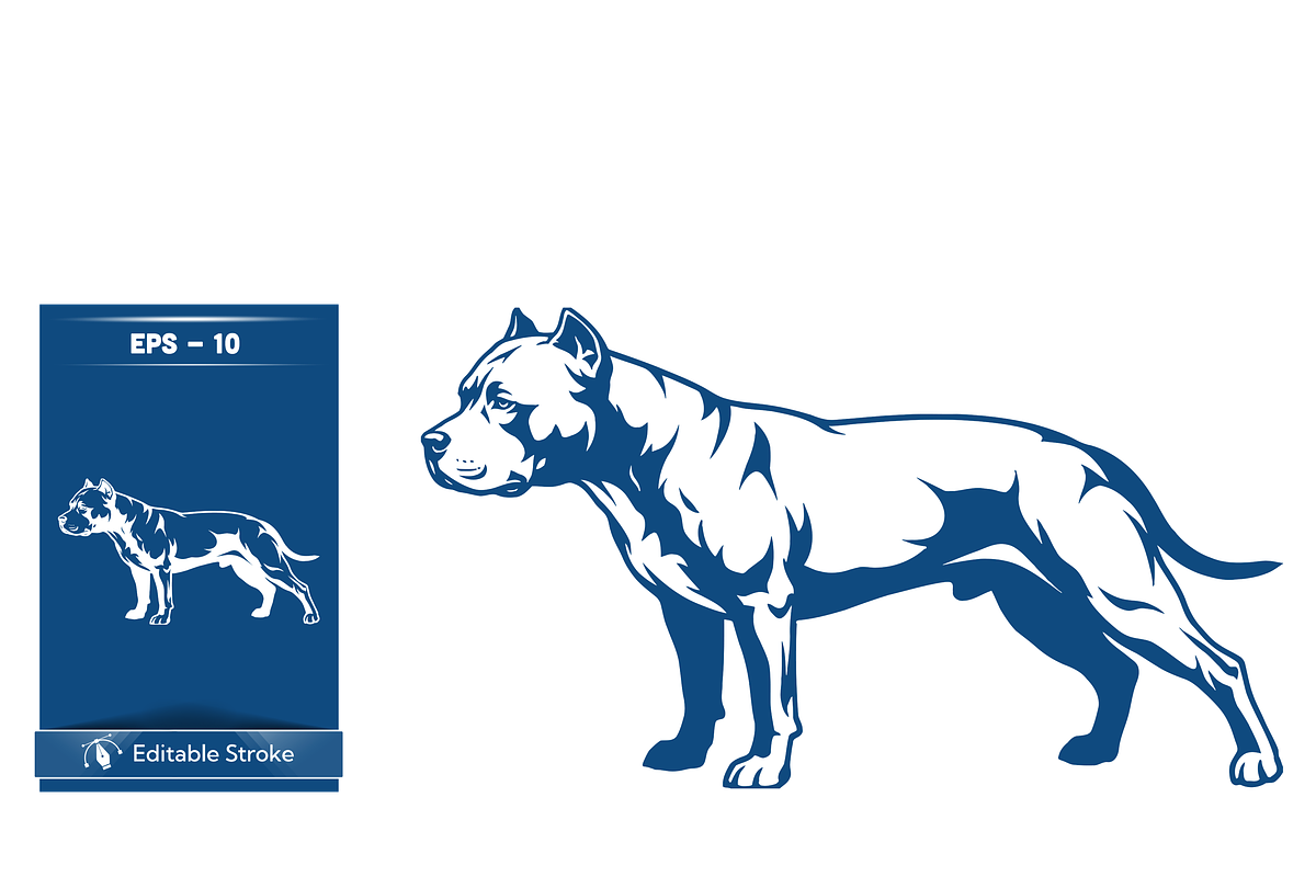 Bold Dog Silhouette Vector, an Object Illustration by CarWrap design (Photo 2 of 3)