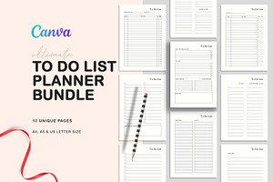 Canva To Do List Planner Bundle