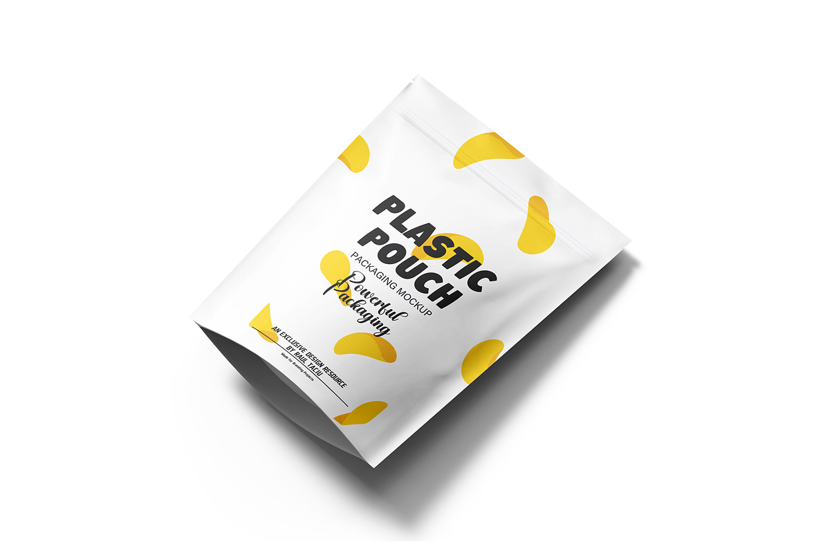 Plastic Stand-Up Pouch Mockup Set, a Packaging Mockup by pixelmock (Photo 18 of 19)